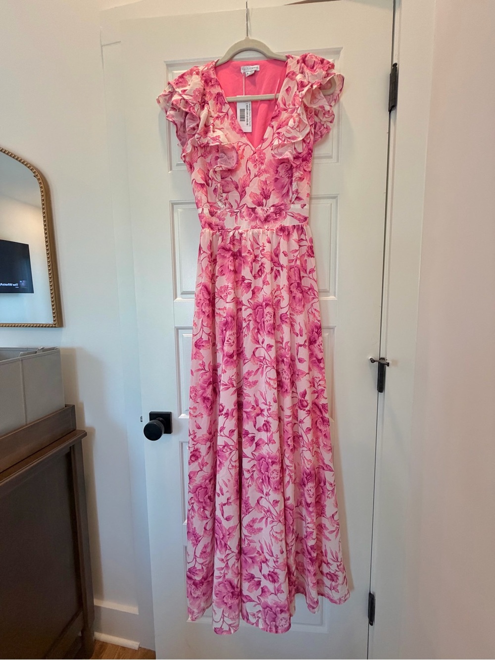 Baltic Born Pink Floral Maxi Dress Size M